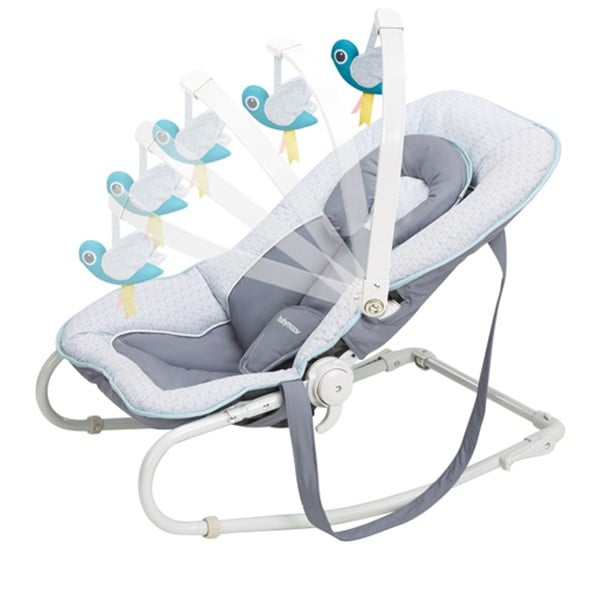 Bouncer Graphic Blue with play arch