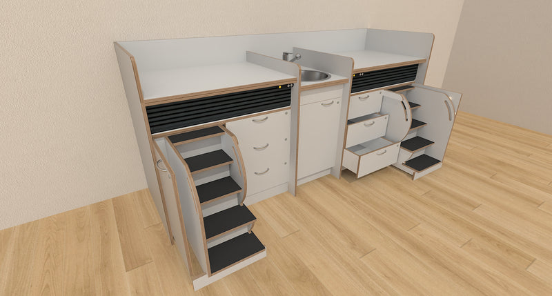 # Changing table, 250 cm wide