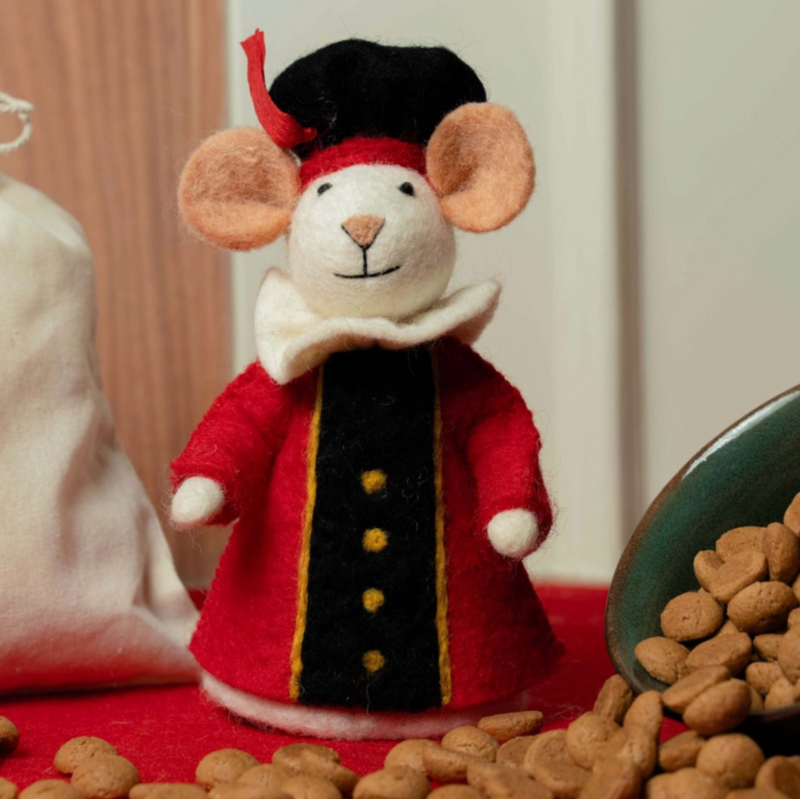 # Felt Sintermouse with 3 Pietermice Fairtrade