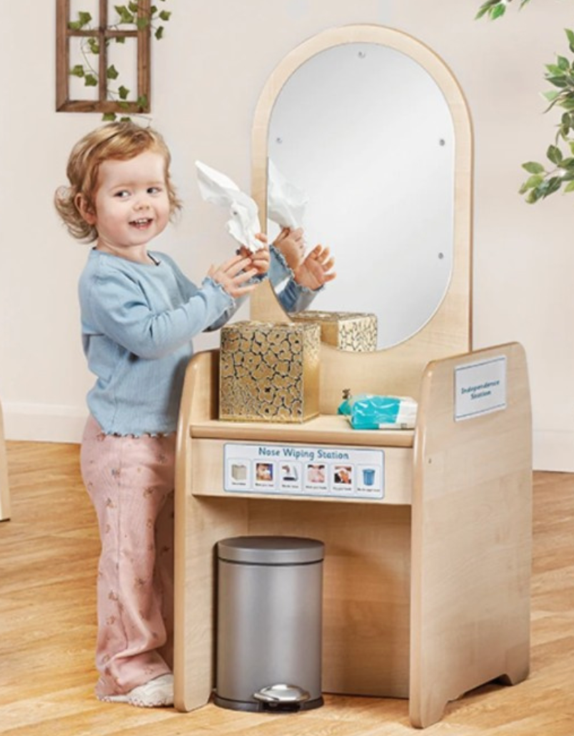 Multifunctioneel meubel: kaptafel/serveer-unit