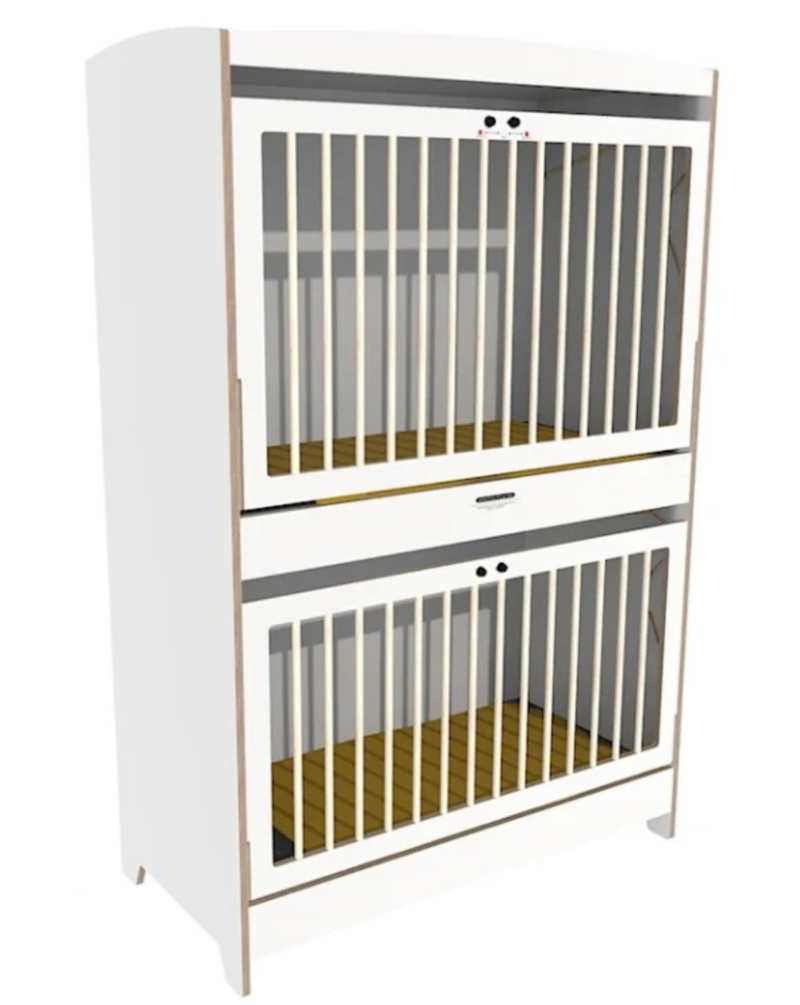 # Duoslaper Top-line met kantelhek en zelfsluitslot HPL