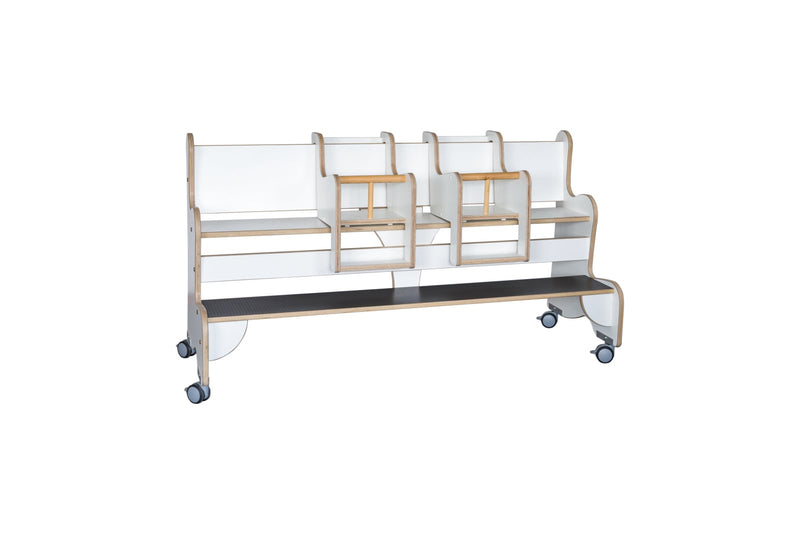Babyzitje berken/wit hpl