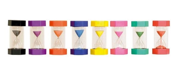 Tickit reuze zandloper, 30 minuten, zwart