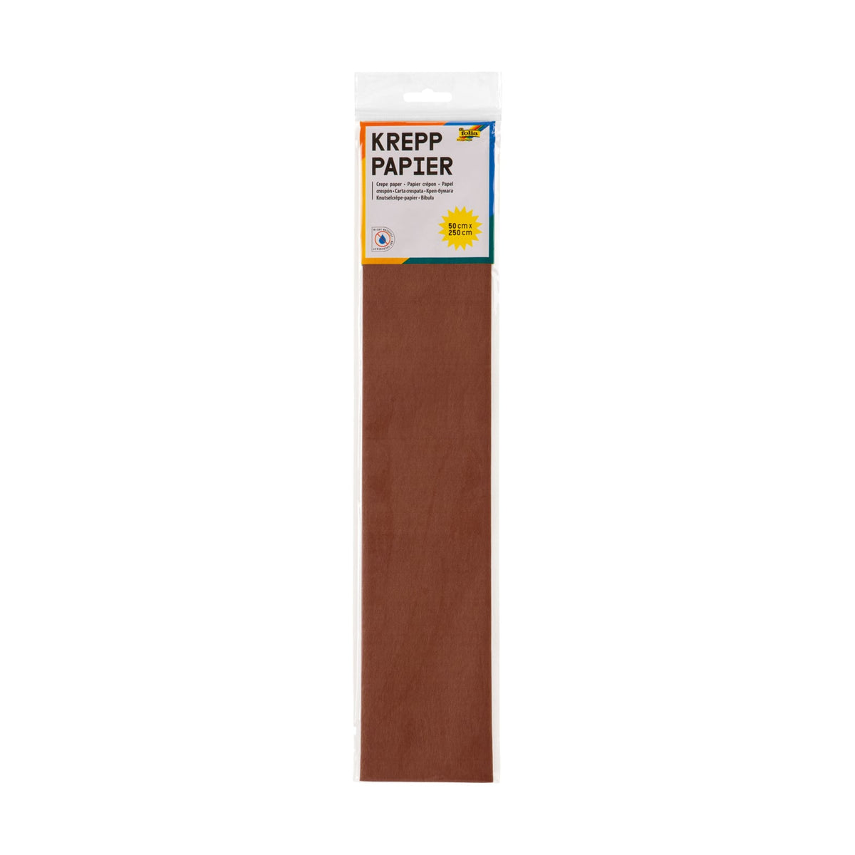 Crepe paper chestnut brown