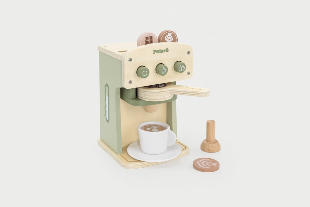 Houten koffiezetapparaat