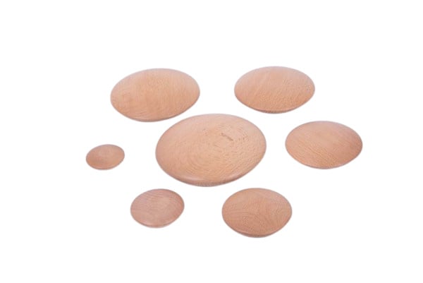 Tickit wooden pebbles natural