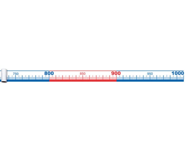 Number line up to 1000