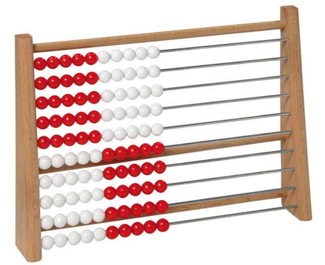 Individual abacus to 100