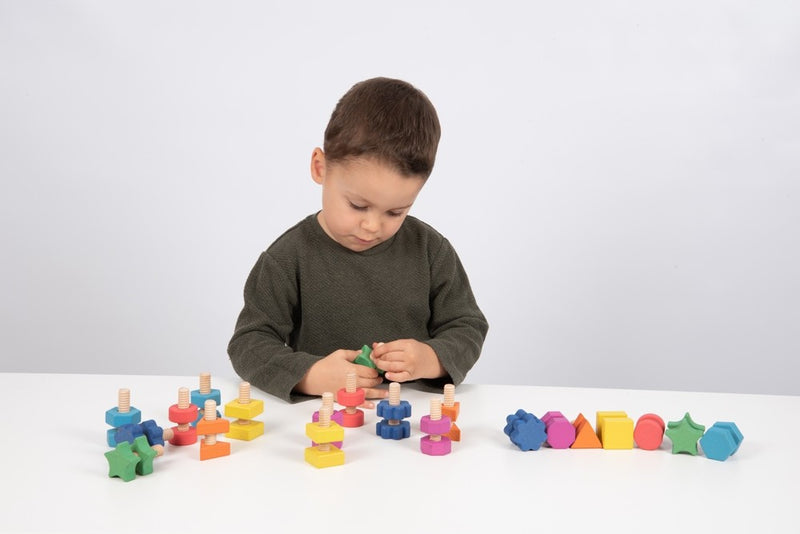Tickit regenboog Bouten en Moeren, 21 stuks