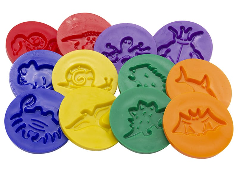 # Plastic clay cutters, set of 12