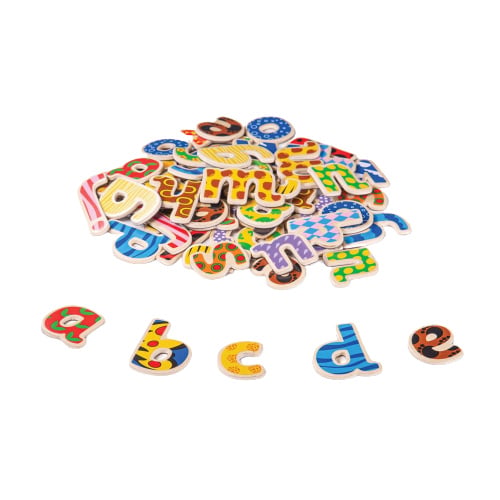Set van 58 magnetische letters (kleine letters)