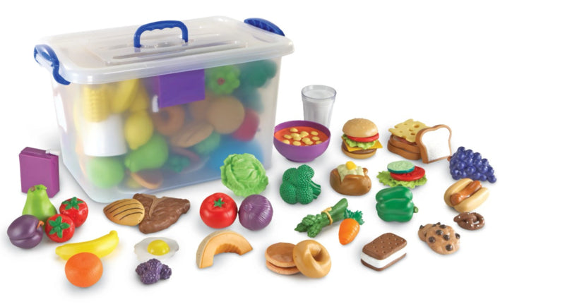 Set of food items, 100 pieces