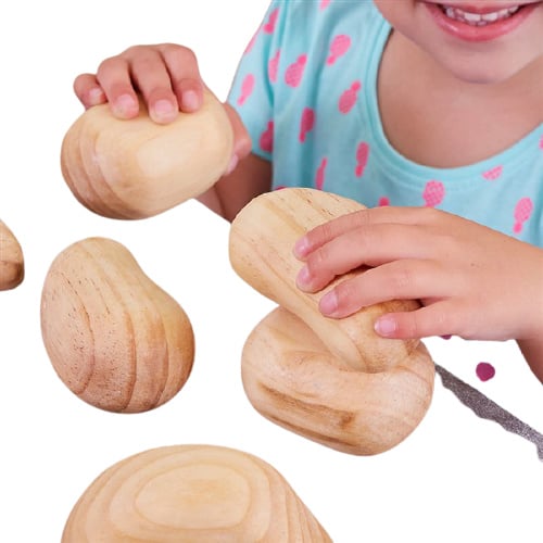 Wooden Pebbles