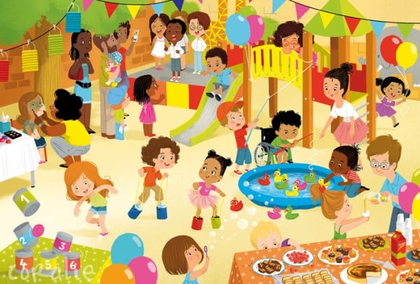 Puzzle School Festivals, set of 4