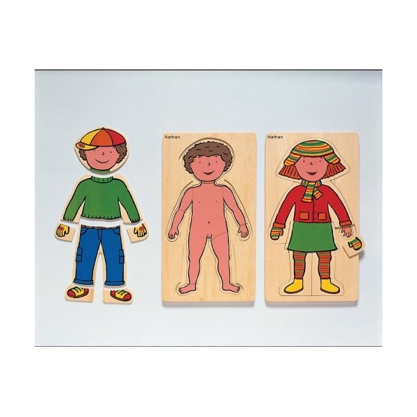 Puzzel Ontdek je lichaam, meisje