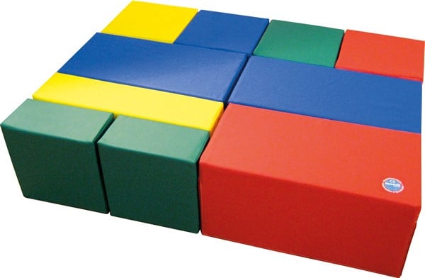Softplay building block set D 10-piece, multiple colors possible!