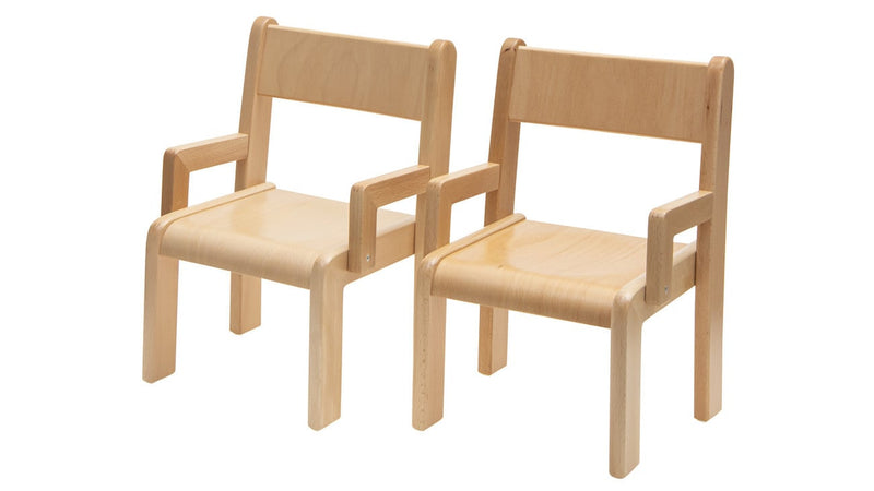 # Wooden chair TIM with armrests, set of 2