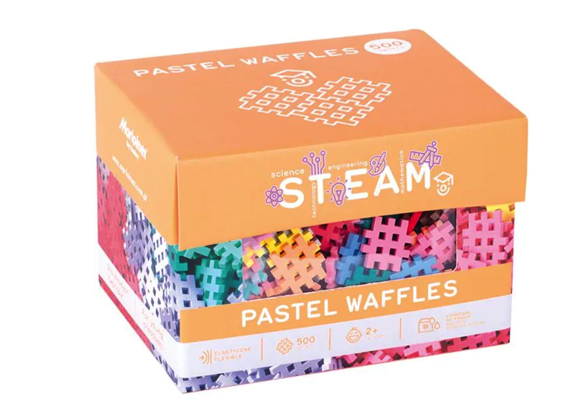Mini Waffle Pastel, 500-delig (plusplus)
