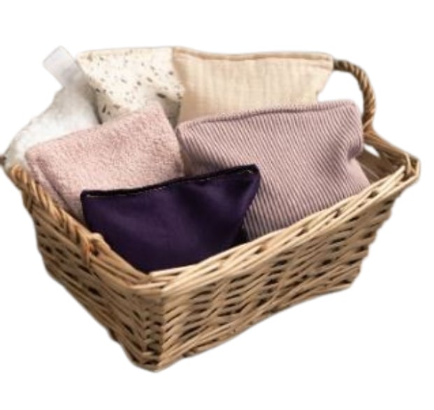 Sensorische pittenzakjes - Mauve, 6 stuks