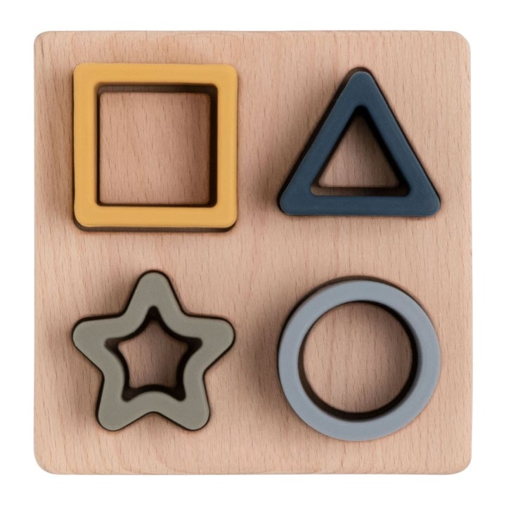 Shape puzzle with silicone shapes - earth