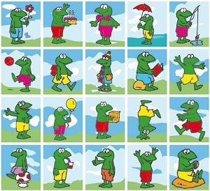 Frog Reward Stickers