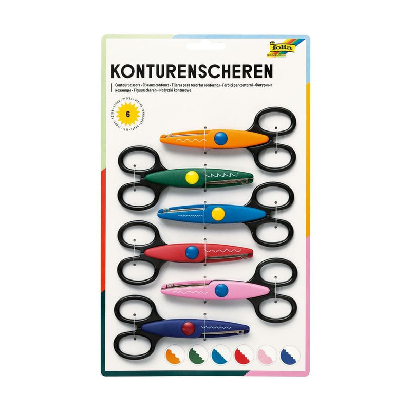 Pattern Scissors, 6 pieces