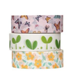 Washi tape, spring, 3 rolls