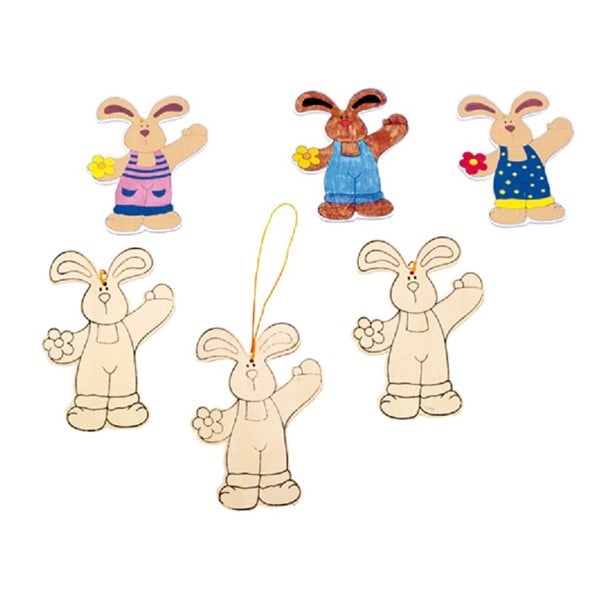 Easter bunny decorations, set of 3