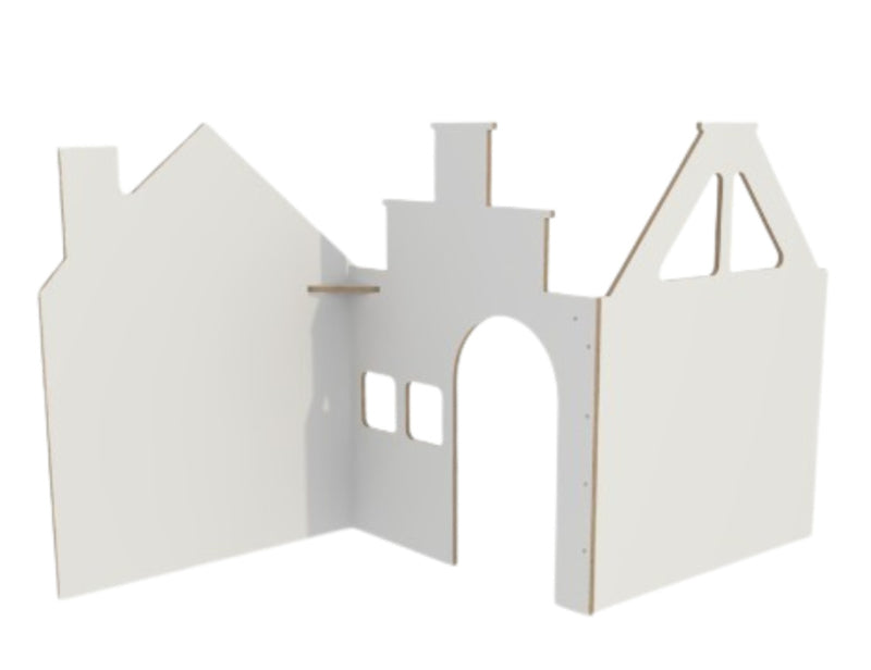 # Roomdivider panelen huisjes basic