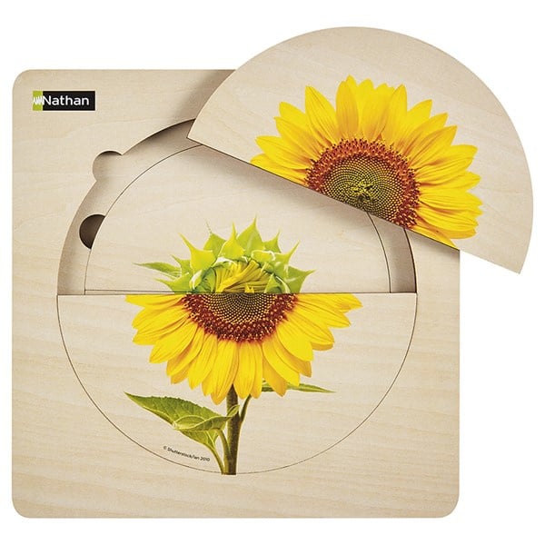 Houten puzzel, De zonnebloem