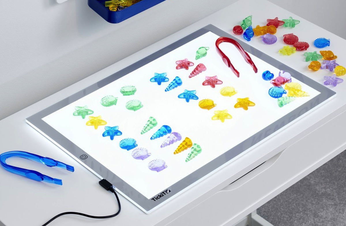 Tickit Transparent Coloured Shells, 72 pieces