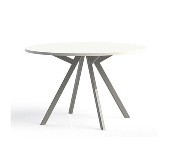 Bridge vergadertafel rond, vaste hoogte 75 cm