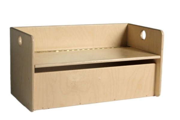 Cube storage bench toddler