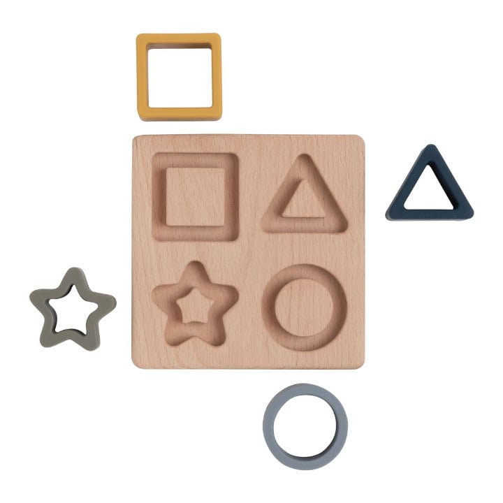 Shape puzzle with silicone shapes - earth