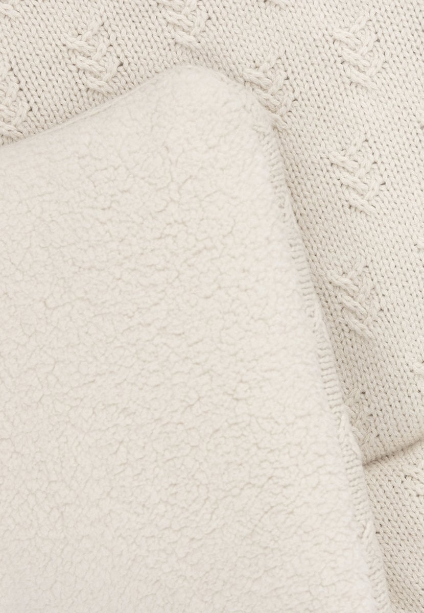 Playpen mat - Baby play mat - Grain Knit - Oatmeal - 75 x 95 cm