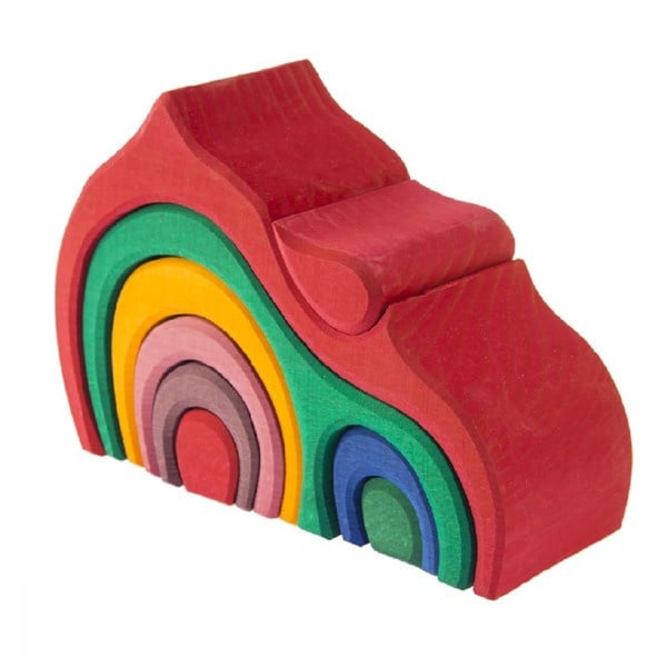 Wooden building set house