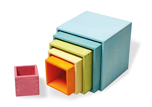 Grimm's pastel stacking boxes