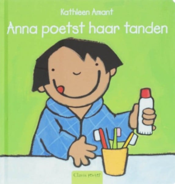 # Anna brushes her teeth