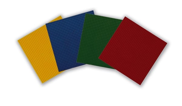 BioBuddi bouwplaten groot gekleurd, 4 stuks