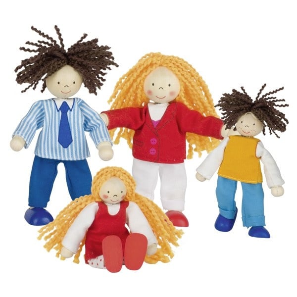 Poppenhuis popjes het hippe gezin