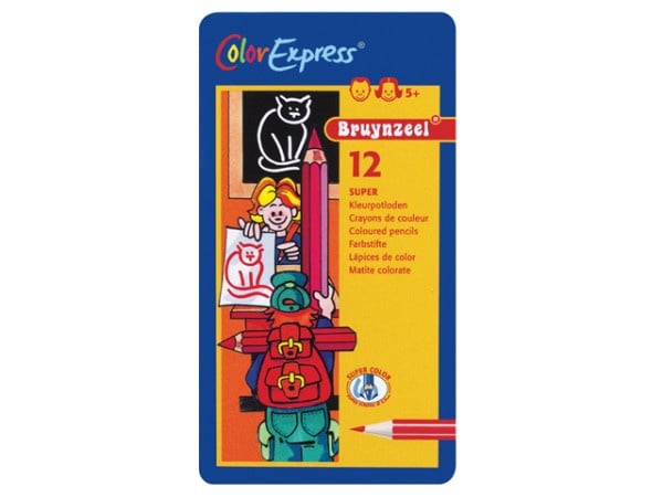 Hexagonal thin coloring pencils