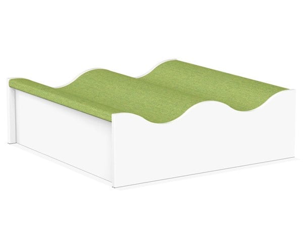 # Podiumdeel dubbele golf 75 x 75 cm, hoogte 24 cm