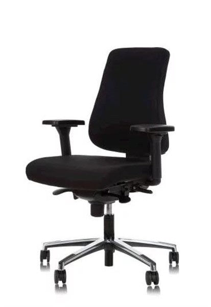 Office chair Montreal with polished aluminum base