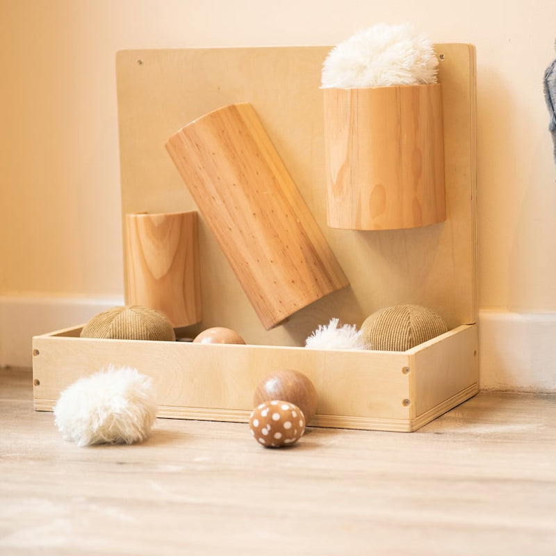 # Wooden mail channel wall