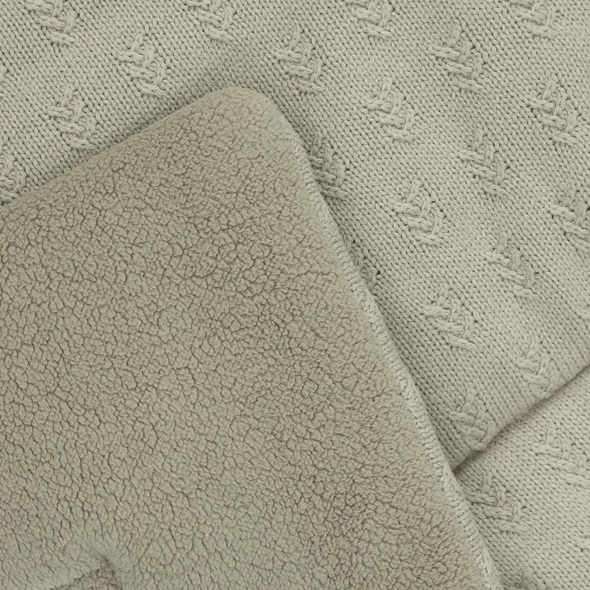 Playpen Mat - Baby Play Mat - Grain Knit - Olive Green - 75 x 95 cm
