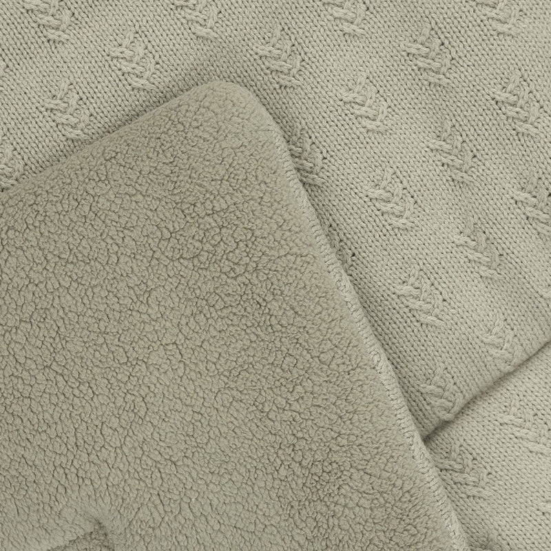 Boxkleed - Speelkleed Baby - Grain Knit - Olive Green - 75 x 95 cm