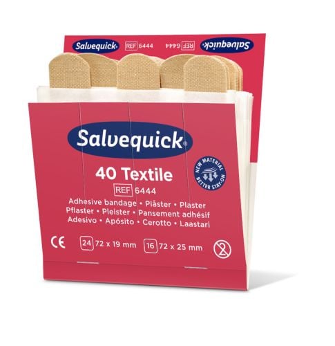 # Salvequick Refill 40 Textile Plasters (Box of 6)