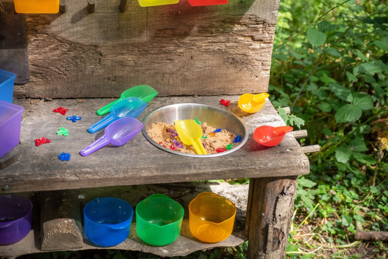 Tickit doorschijnende gekleurde schepjes, 6 stuks