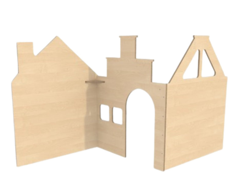 # Roomdivider panelen huisjes basic