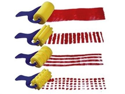 # Sponge rollers 4 patterns